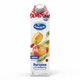 Ocean Spray Néctar Durazno Cranberry 1 L