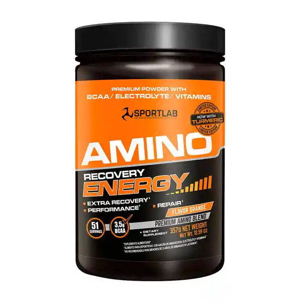   Sport Lab  Suplemento Dietario Amino Recovery Energy Orange 