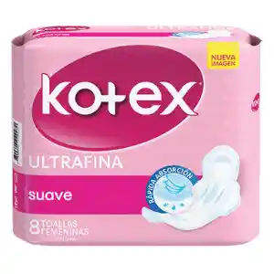Kotex Toallas Femeninas Ultrafina Tela Suave