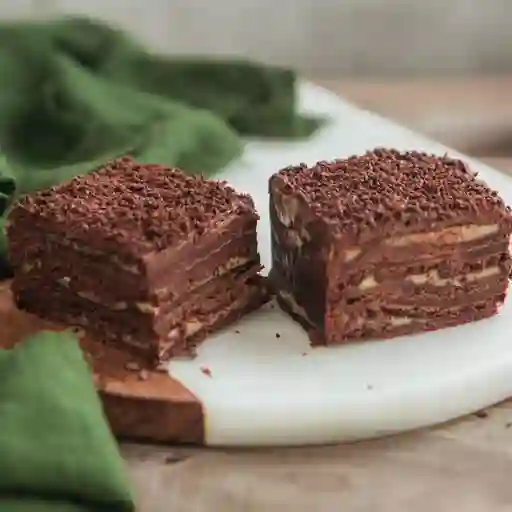 Pastel Panqueque Chocolate Manjar