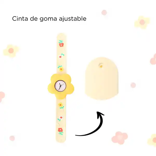 Reloj Para Niños Giratorio Sunrise Sunflowers Amarillo Miniso