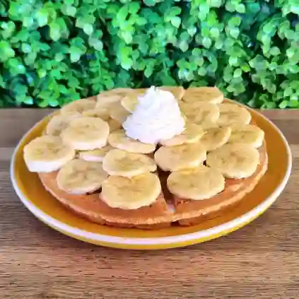 Waffle Leche Condensada Plátano