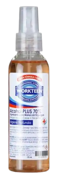 Workteen Spray Alcohol Plus Cobre