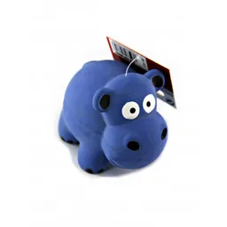 Play&Bite Juguete Mini Con Forma de Hipopótamo Azul