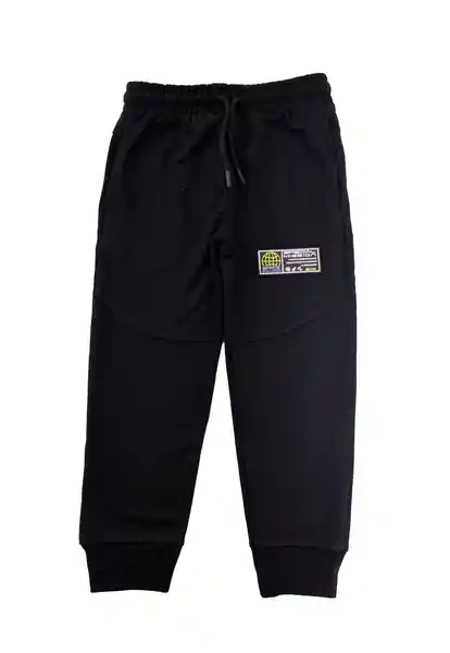 Pantalón Kids Sport Cosmic 254 Niño Negro Talla 4 Años Ficcus