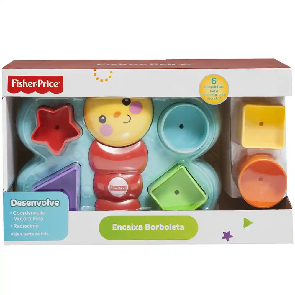 Fisher Price Juguete Didáctico Mariposa de Bloques Divertidos