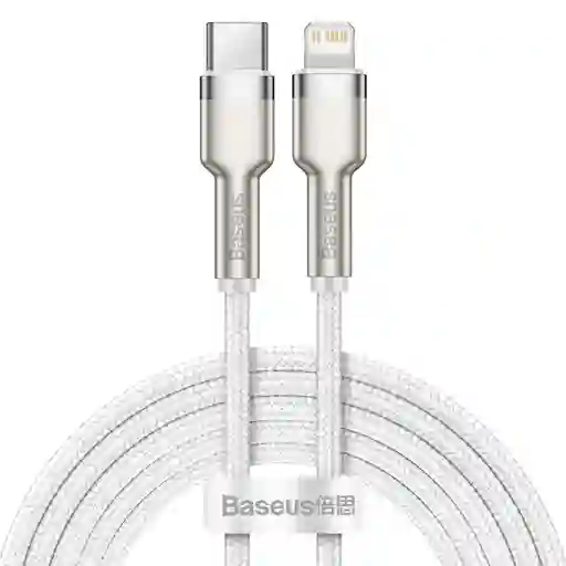 Baseus Cable Carga Rápida Metálico Tipo-C a Lightning de 20W 2 m