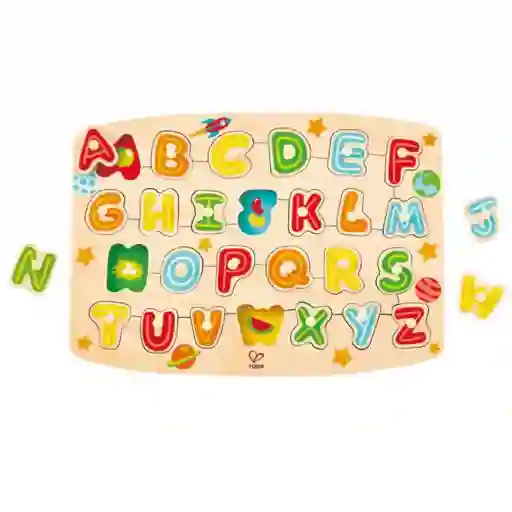Hape Juguete Alphabet Peg Puzzle - E1505