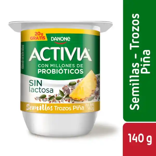 Activia Yogurt Semillas-Trozos Pia Sin Lactosa