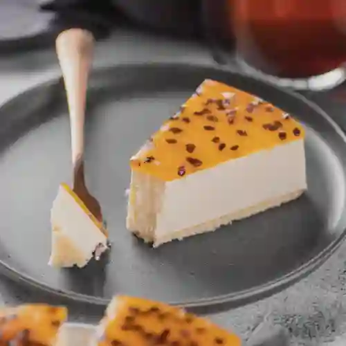 Mousse ricota maracuyá porción