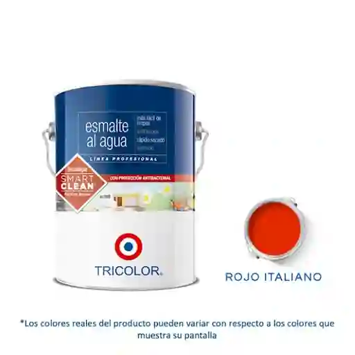 Tricolor Esmalte al Agua Profesional Rojo Italiano 3.78 L