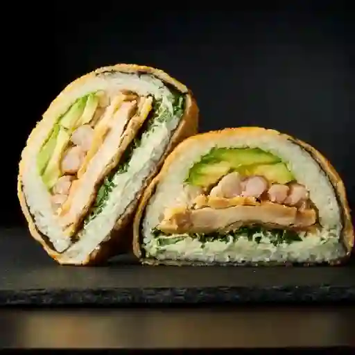 Kami burger - pollo/camarón