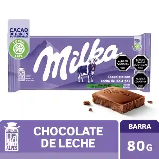 2 x Chocolate C/Leche Alpine Milka 80 g