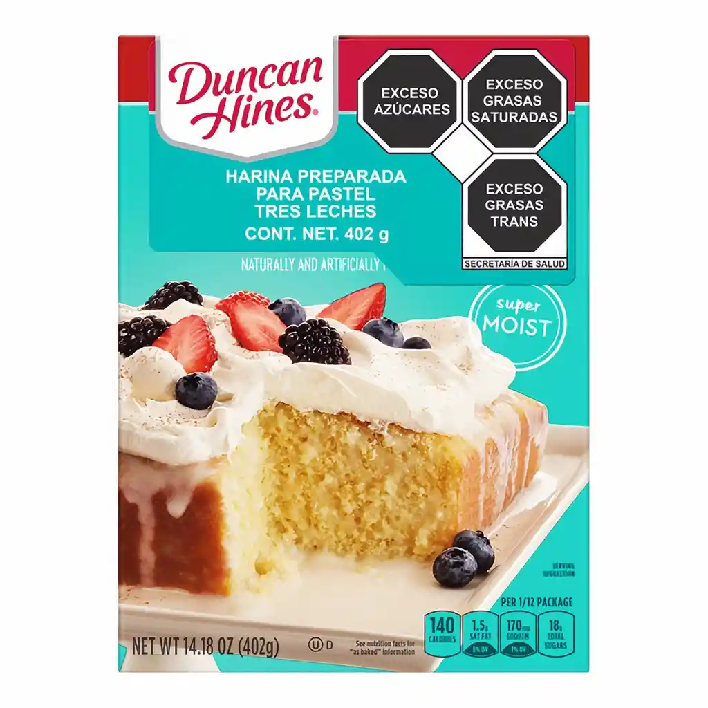 Duncan Hines Premezcla para Torta Sabor a Tres Leches