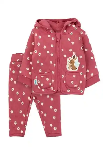 Buzo Newborn Textura Snowball Niña Rosa 1 Mes 130