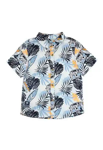 Camisa Guayabera Holiday Boys Celeste Talla 10 - 254