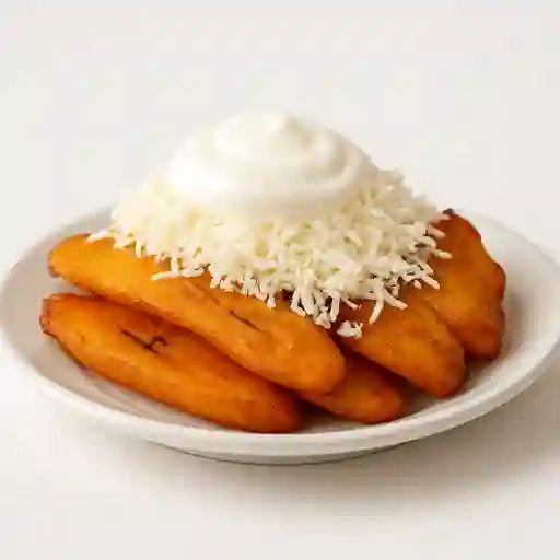 RACIÓN DE TAJADAS CON QUESO Y NATA