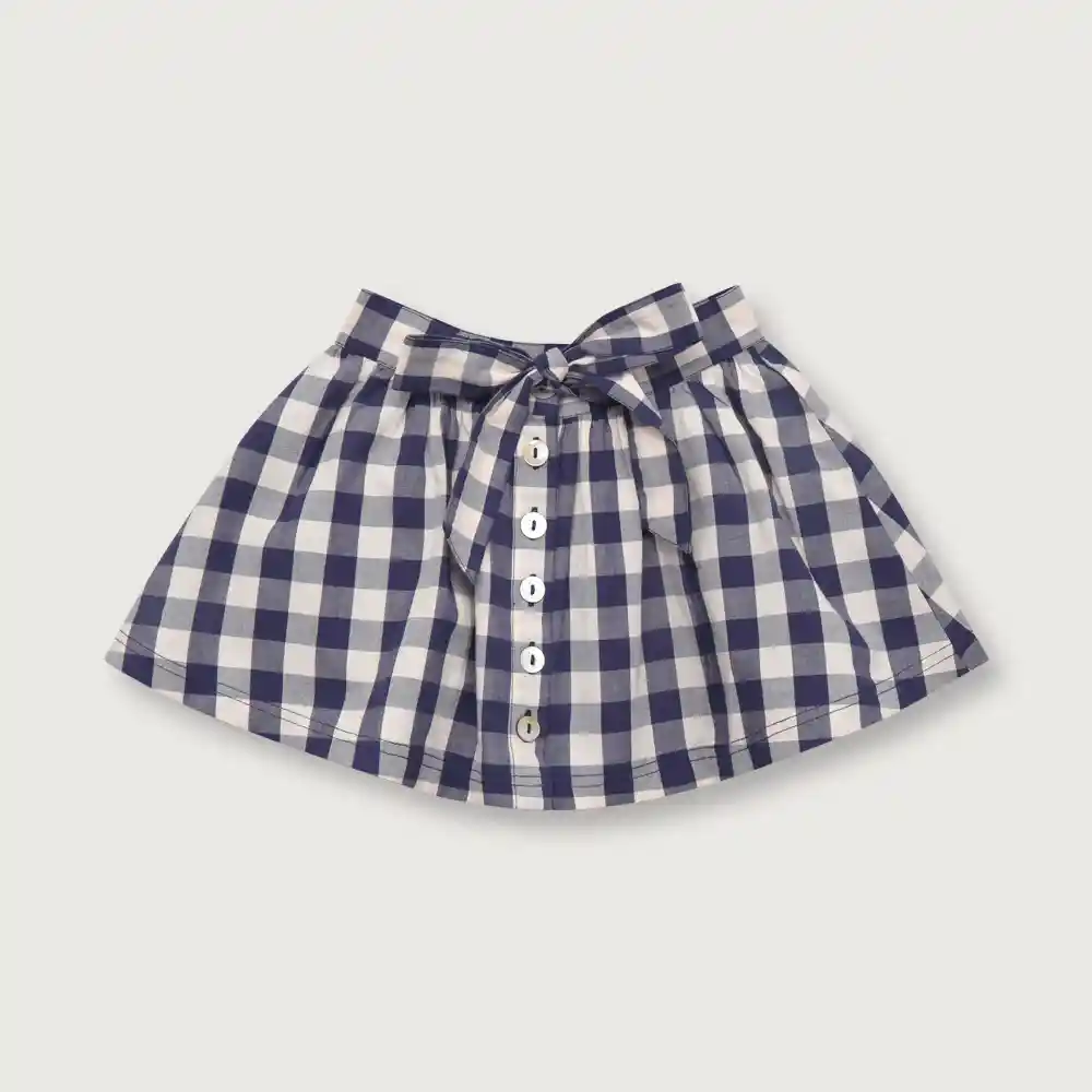 Falda Niña Navy Talla 12m
