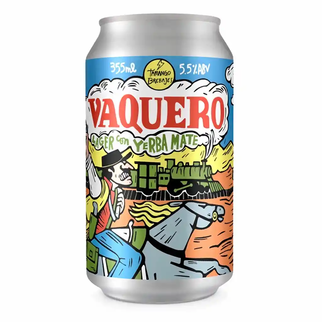 Tamango Brebajes Cerveza Lager Con Mate Vaquero 5.5%