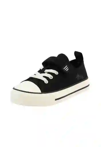 Zapatillas Urbana Day to Day Velcro Elástico Niño Negro 28 955