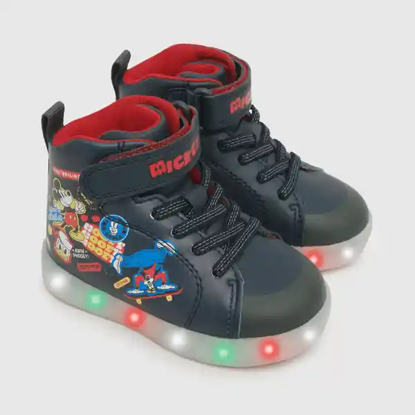 Zapatillas Luces Mickey y Amigos Para Niño Azul T.26 Colloky