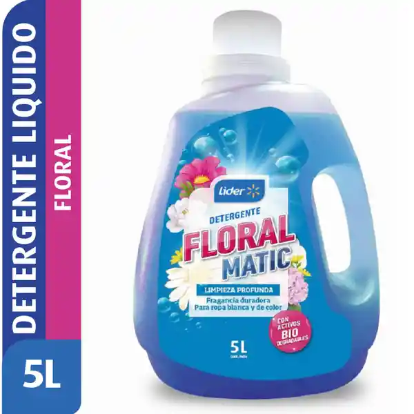 Detergente Liquido Floral Líder
