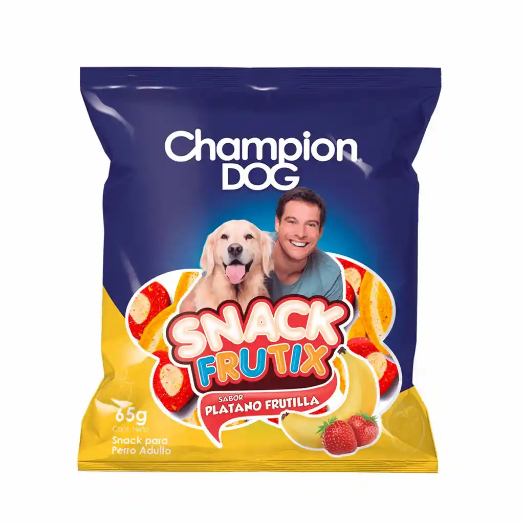 Champion Dog Snack Frutix Platano&Frutilla 65 Gr