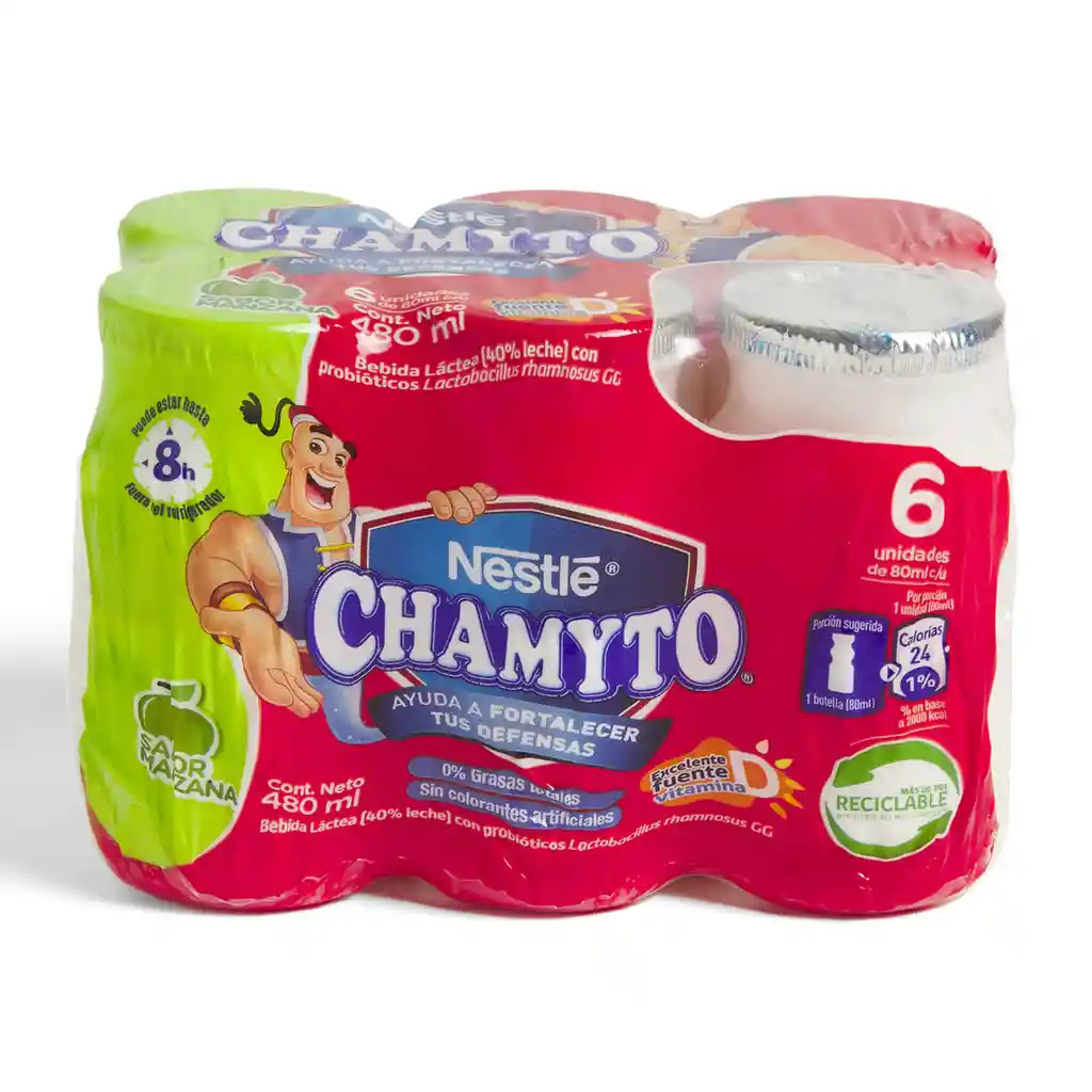 Pack Bebida Láctea Chamyto Manzana