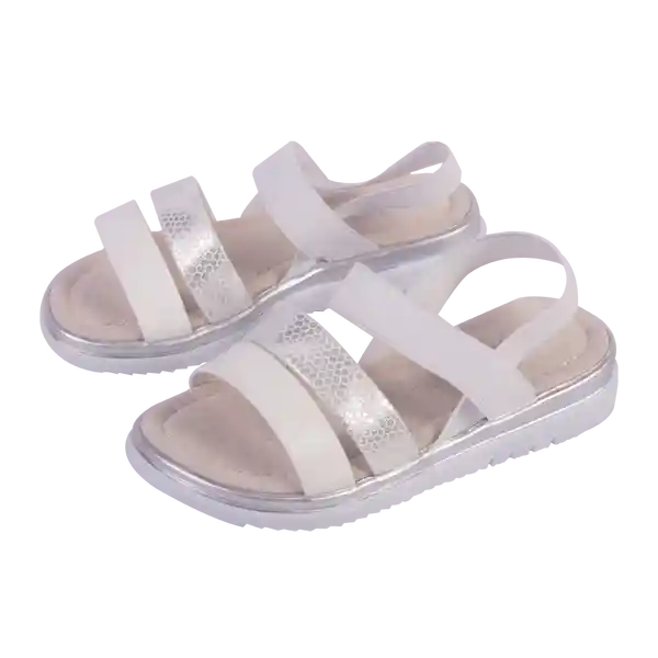 Sandalias Niña Blanco Pillin 32