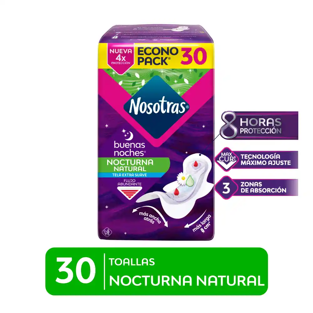 Nosotras Toalla Higiénica Buenas Noches