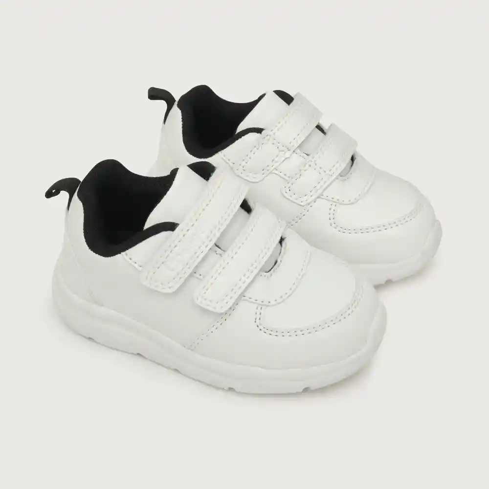 Zapatillas Deportiva Liviana Niño Blanca Talla 29