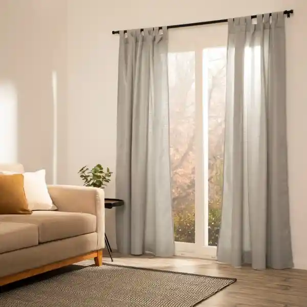 Set Cortina Texturada Con Presilla 140 x 240 cm Casaideas