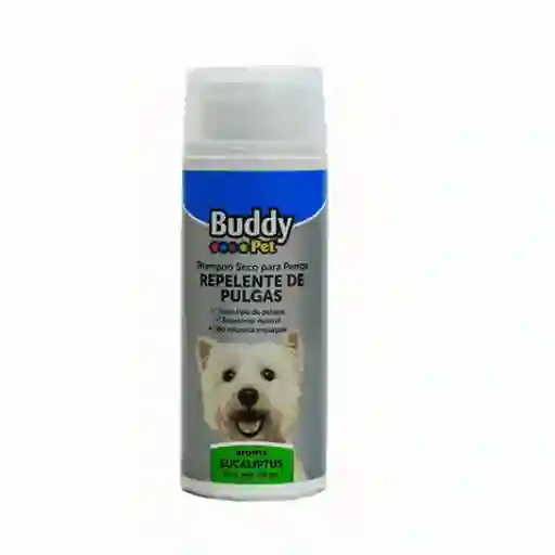 Buddy Pet Shampoo Seco para Perros Repelente de Pulgas