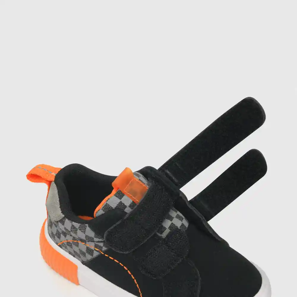 Zapatillas Urbana Dos Velcros Negro Talla 21