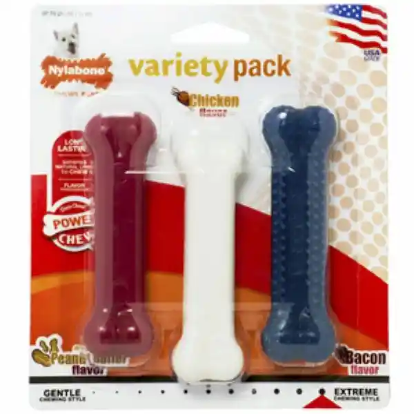 Nylabone Juguete Huesos Flexibles Diferentes Sabores