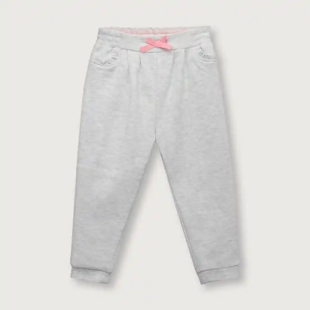 Pantalón Buzo Con Vuelos Para Niña Gris Talla 2A Opaline