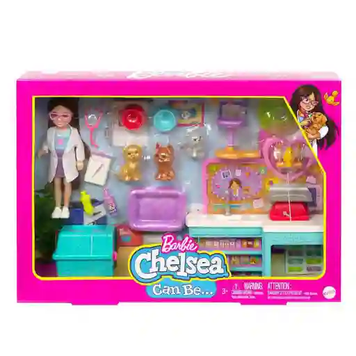 Barbie Muñeca Chelsea Veterinaria