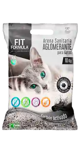 Fit Formula Arena Sanitaria Aglomerante para Gatos con Carbón Activado