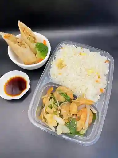 Colacion Camaron Mongoliano con Arroz Chaufan 5 Unidades de Want