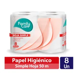 Family Care Papel Higiénico Hoja Simple 50 m