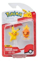 Pokémon Pack Figura Chimchar y Pikachu