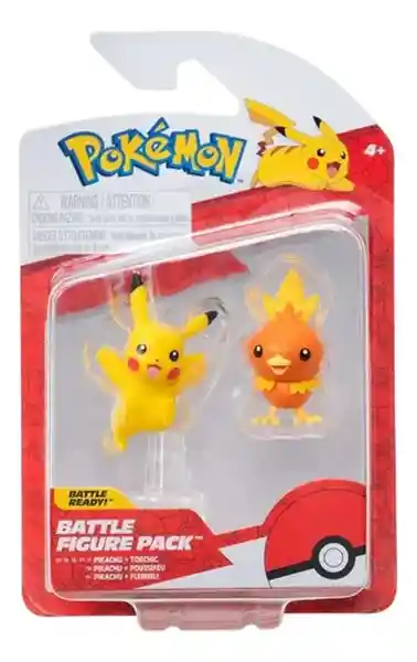 Pokémon Pack Figura Chimchar y Pikachu