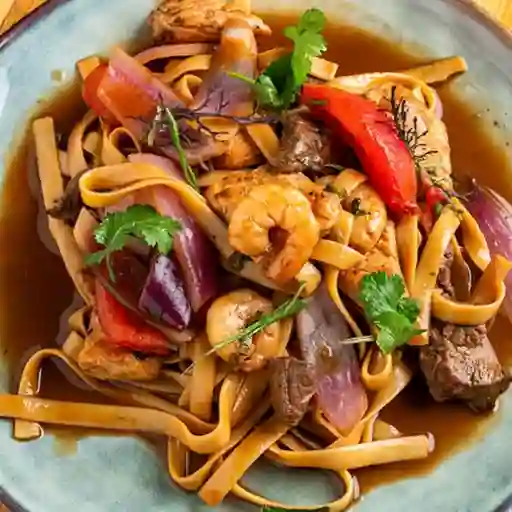 Fettuccine tres sabores