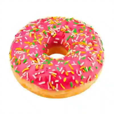 Donut Rosa con Sprinkles
