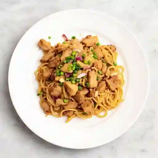 Cerdo Mongoliano y Fideos