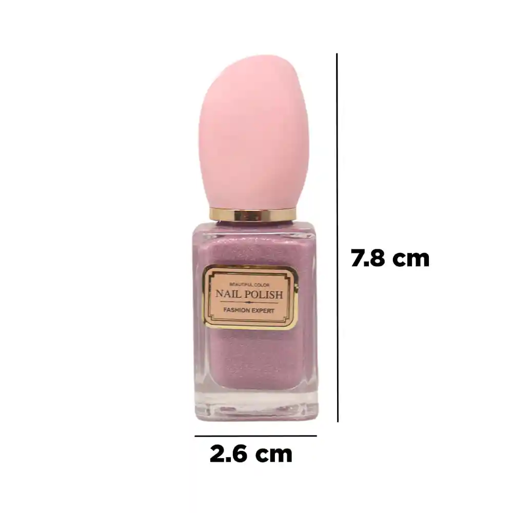 Esmalte Para Uñas Morado Brillante 2.8*2.8*8cm