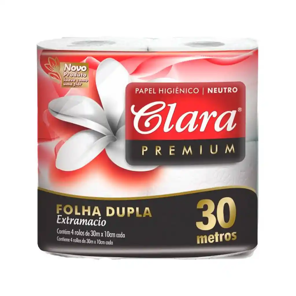 Clara Papel Higiénico Premium Neutro Doble Hoja