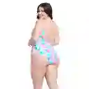 Traje de Baño Entero Con Cheeky Flores Talla M Samia