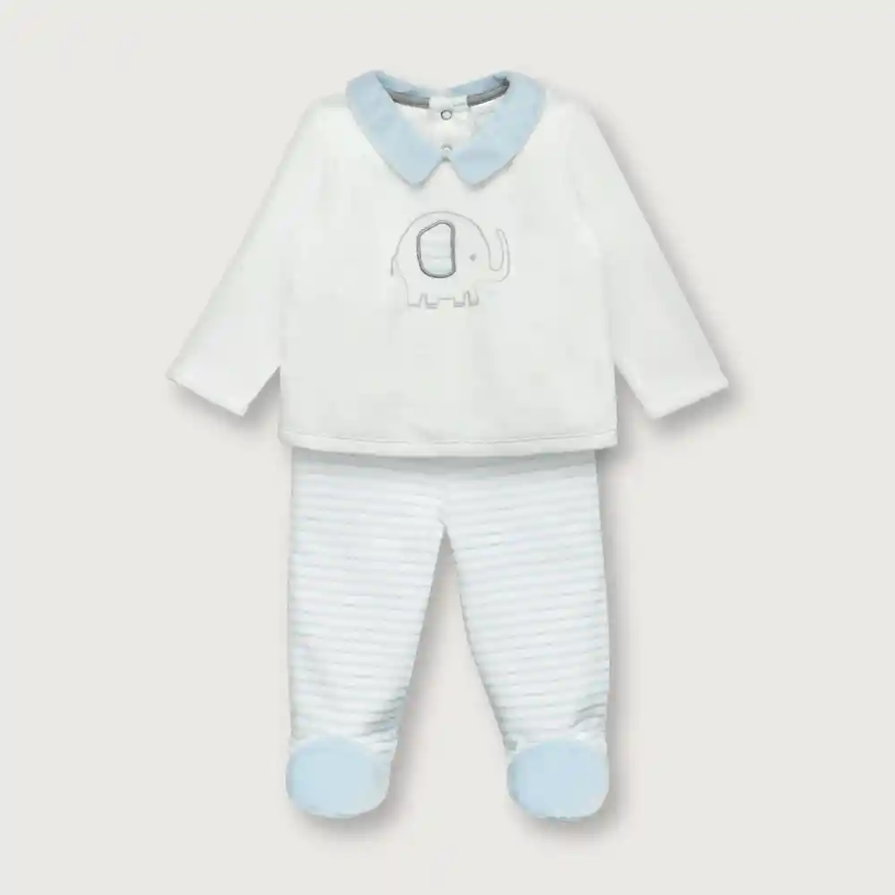 Clemente Elefante Niño Celeste Talla 6m