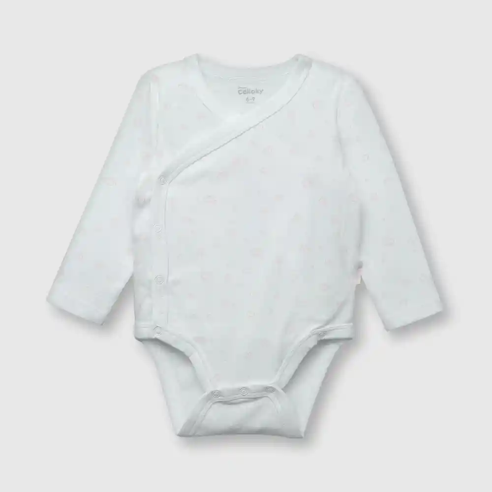 Pack Body Algodón De Bebé Niña Rosado Talla 6/9m